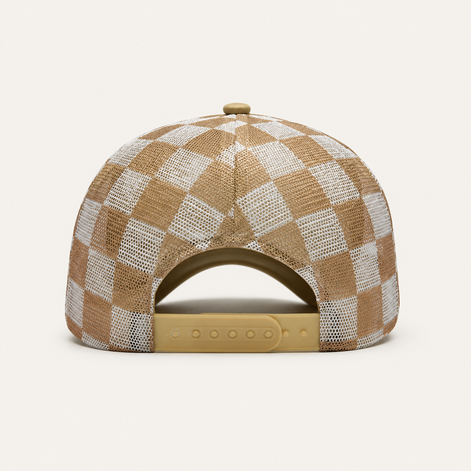 Checkerboard Mesh Trucker Hats