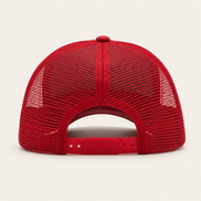 Red Suede Trucker Cap