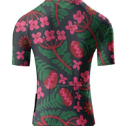 Floral & Fruit Print Cycling Jersey