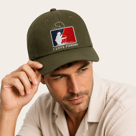 I Love Fishing Baseball Cap