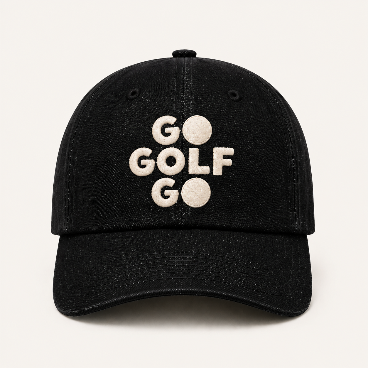 Cross Letters Go Golf Go Baseball Caps