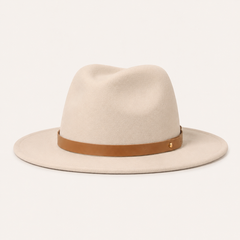 Minimalist Wool Felt Fedora Hats