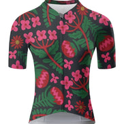 Floral & Fruit Print Cycling Jersey