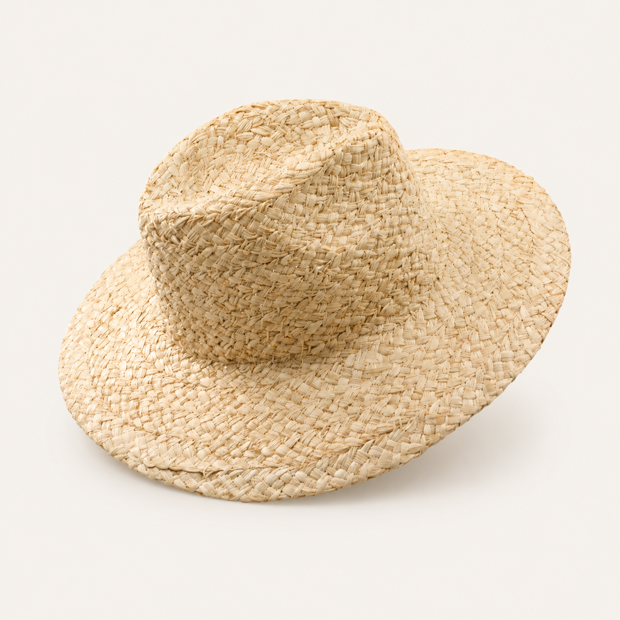 Minimalist Wide Brim Straw Fedora Hats