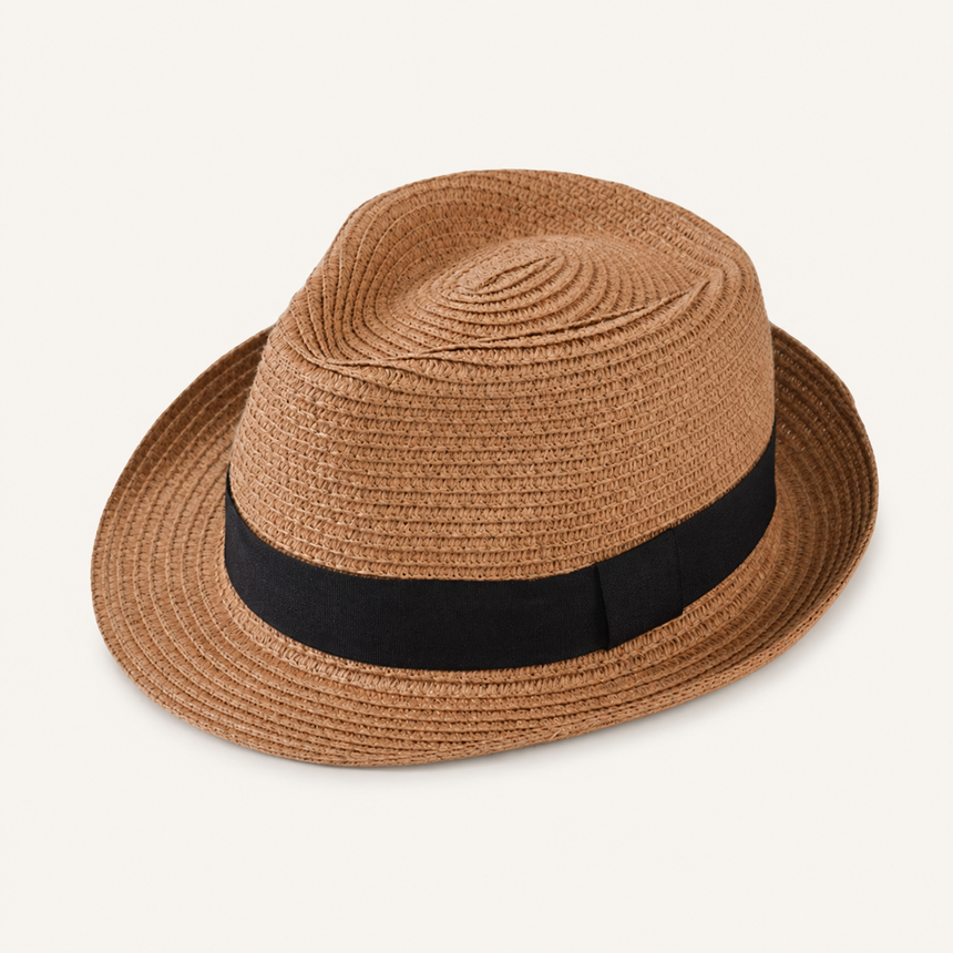 Classic Woven Straw Trilby Hats