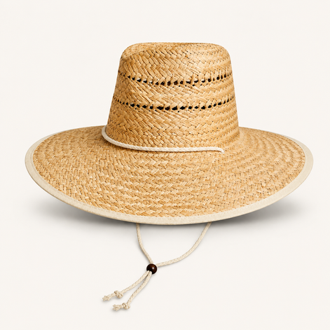 Vented Straw Lifeguard Hats