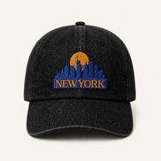 Retro New York Skyline Baseball Caps