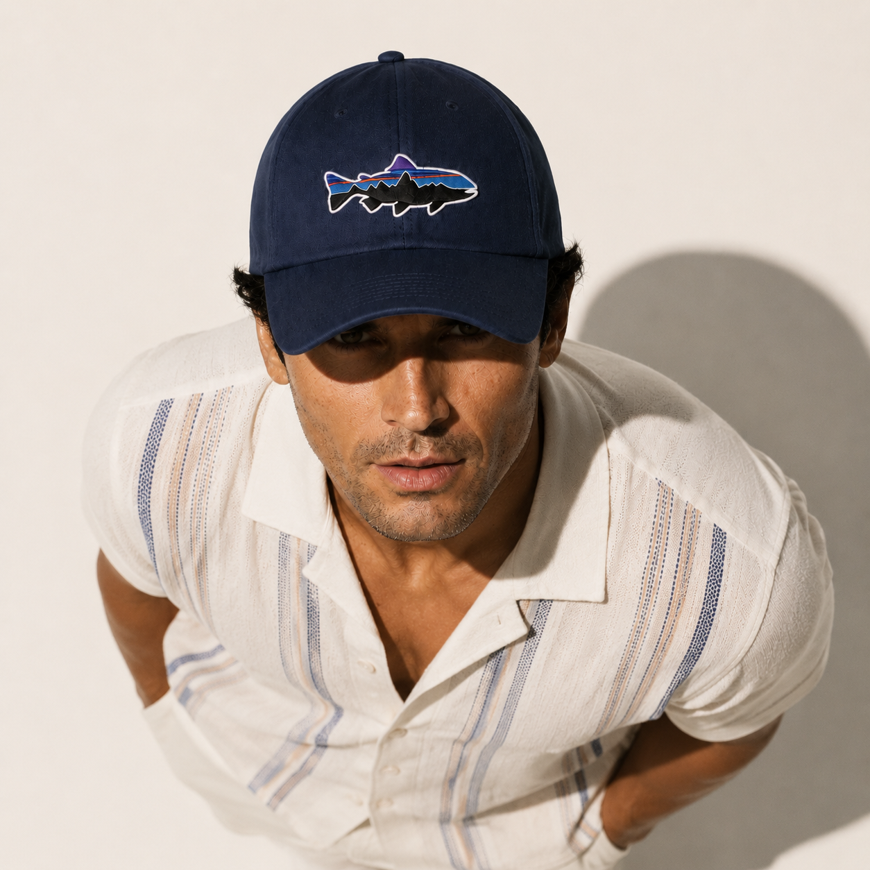 Outdoor Mountain Fish Baseball Caps