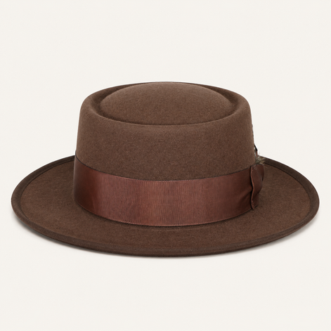 Vintage Feather Pork Pie Hats
