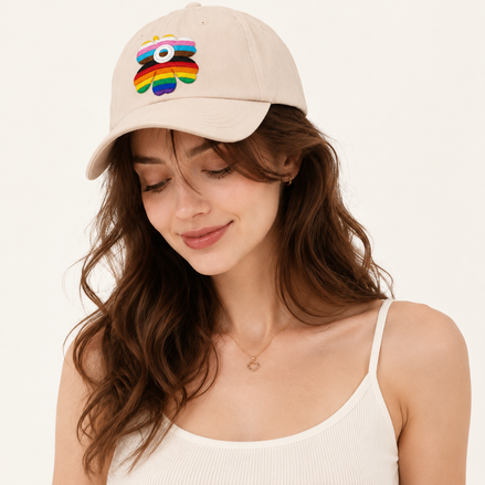 Rainbow Bee Baseball Cap