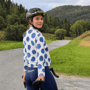 Indigo Watercolor Polka Dot Pro Aero Windbreaker Jacket