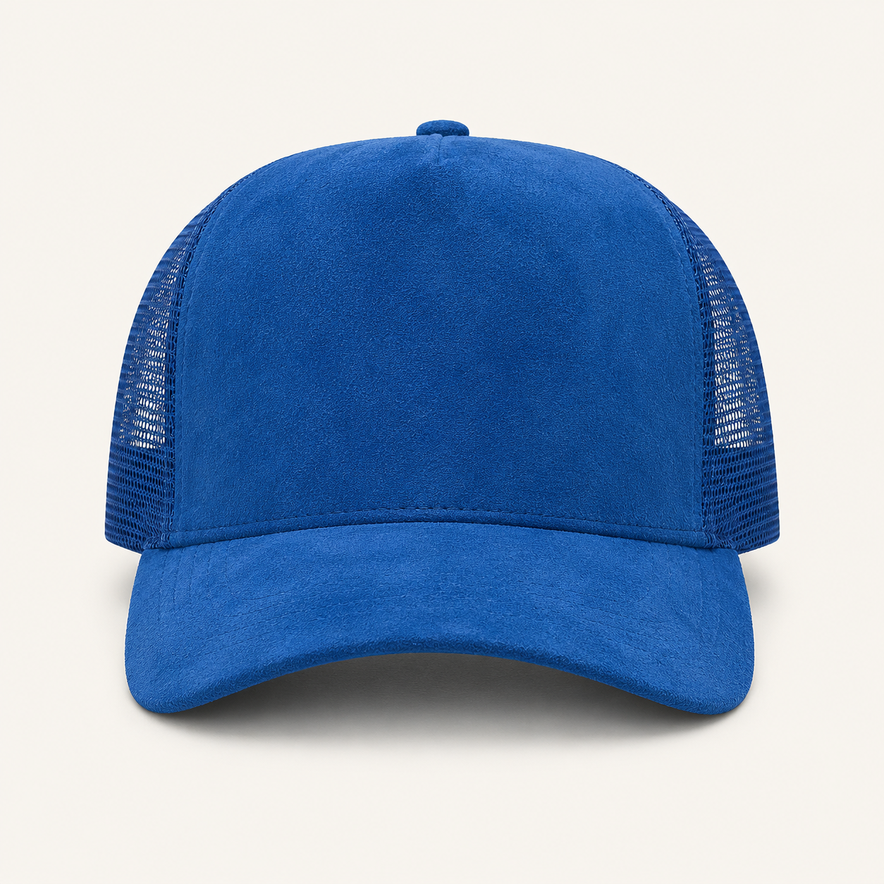 Red Suede Trucker Cap