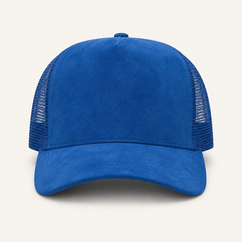 Red Suede Trucker Cap