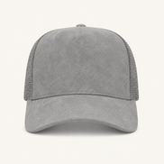 Red Suede Trucker Cap