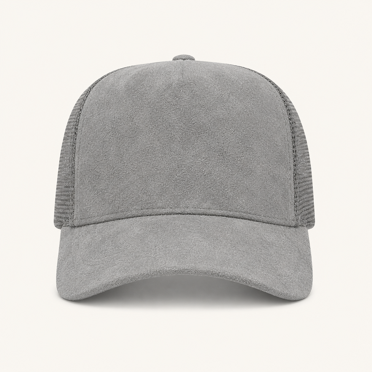 Red Suede Trucker Cap