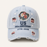 Floral USA Anniversary Cap