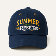 Summer Reset Embroidery Baseball Caps