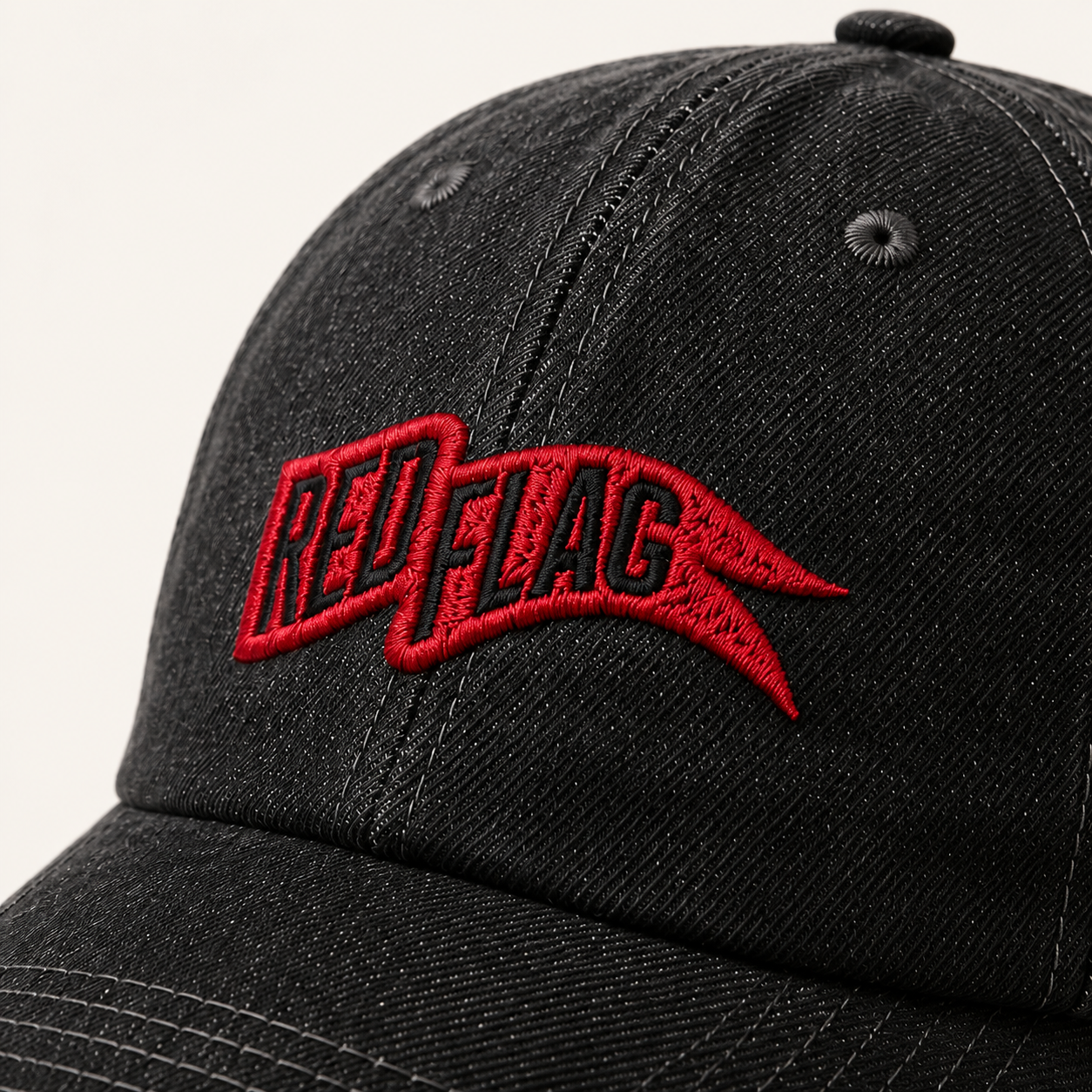 Red Flag Pennant Baseball Caps