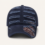 Distressed Khaki Baseball Cap