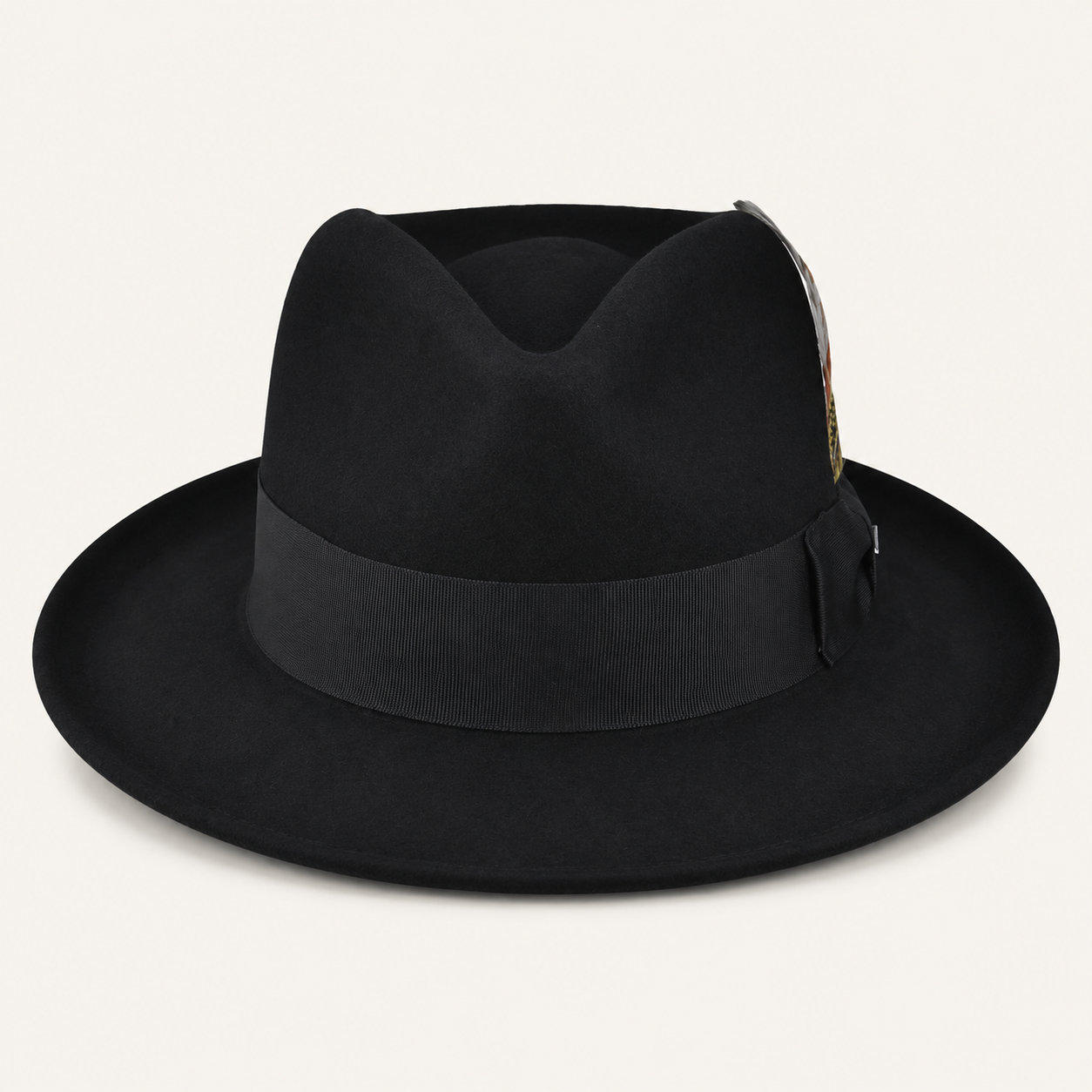 Classic Feather Accent Fedora Hats