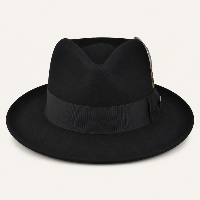 Classic Feather Accent Fedora Hats