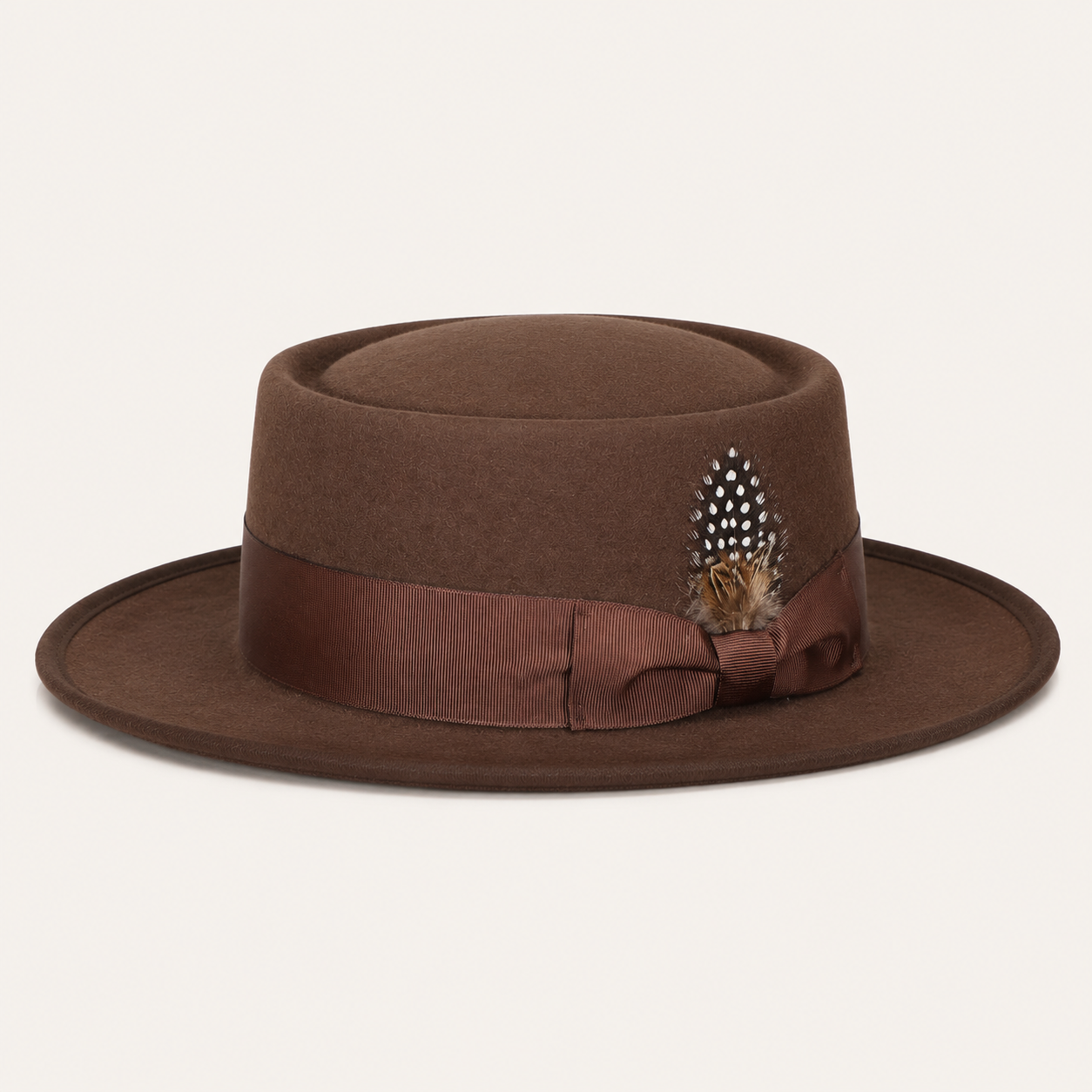 Vintage Feather Pork Pie Hats