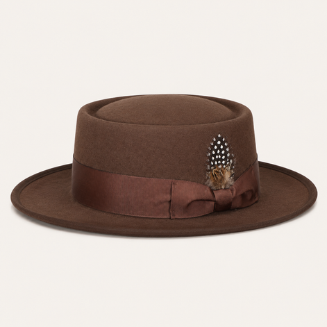 Vintage Feather Pork Pie Hats