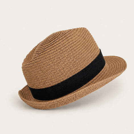Classic Woven Straw Trilby Hats