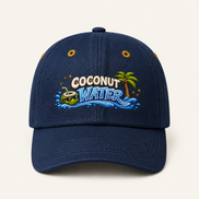 Coconut Water Graphic Baseball Caps