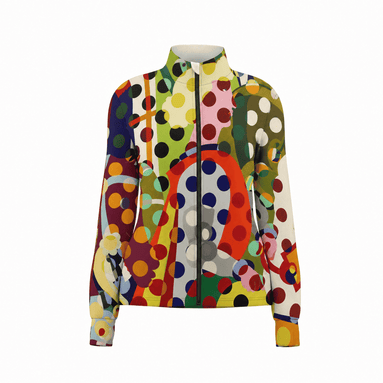 Retro Geo Polka Dot Pop Art Pro Aero Windbreaker Jacket