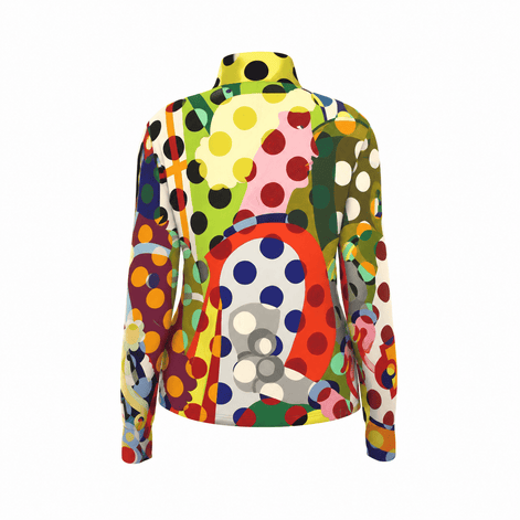Retro Geo Polka Dot Pop Art Pro Aero Windbreaker Jacket