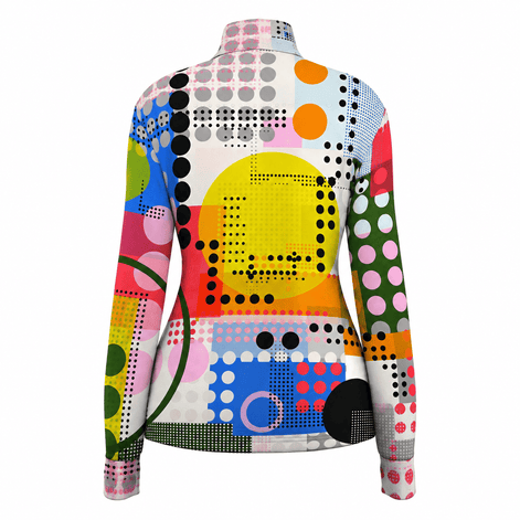 Modern Halftone Dot Geo Pulse Pro Aero Windbreaker Jacket