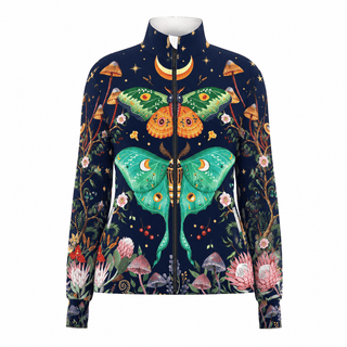 Mystic Luna Moth & Wild Flora Pro Aero Windbreaker Jacket