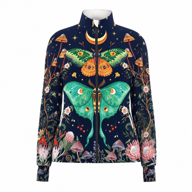 Mystic Luna Moth & Wild Flora Pro Aero Windbreaker Jacket