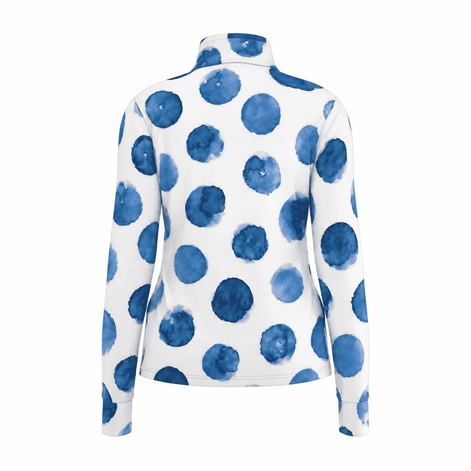 Indigo Watercolor Polka Dot Pro Aero Windbreaker Jacket