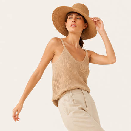 Packable Straw Sun Hat