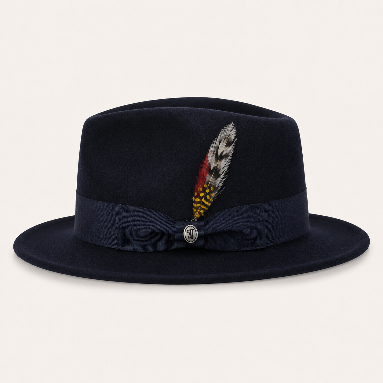 Classic Feather Accent Fedora Hats