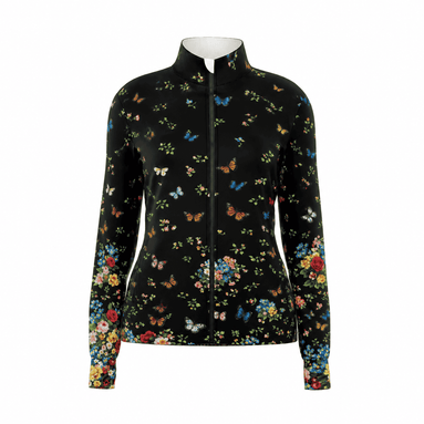 Midnight Butterfly Garden Pro Aero Windbreaker Jacket
