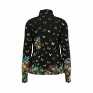 Midnight Butterfly Garden Pro Aero Windbreaker Jacket