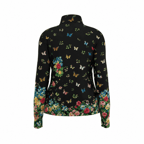Midnight Butterfly Garden Pro Aero Windbreaker Jacket