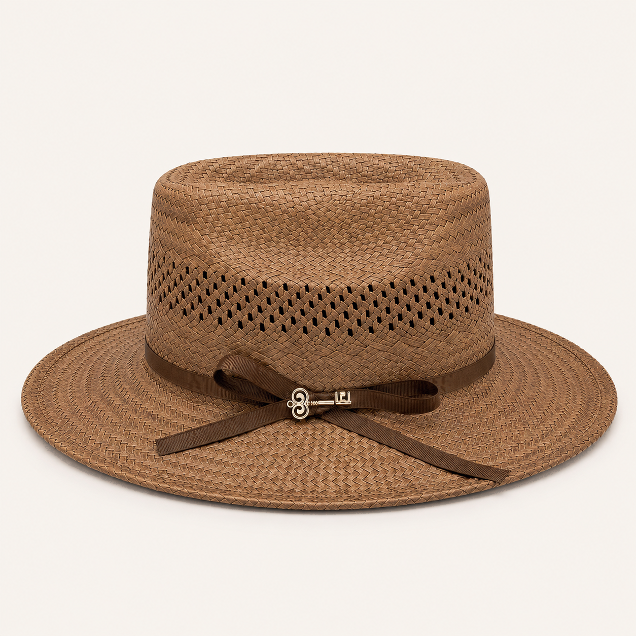 Vented Straw Fedora Hats