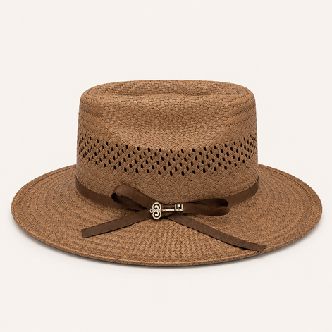 Vented Straw Fedora Hats