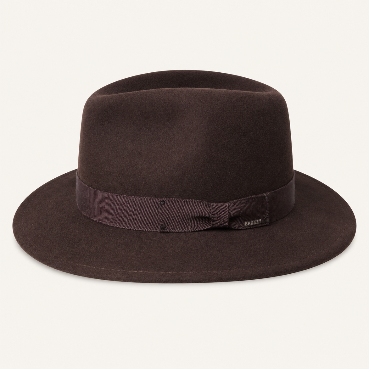Classic Dark Brown Wool Felt Fedora Hats