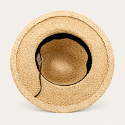 Minimalist Wide Brim Straw Fedora Hats