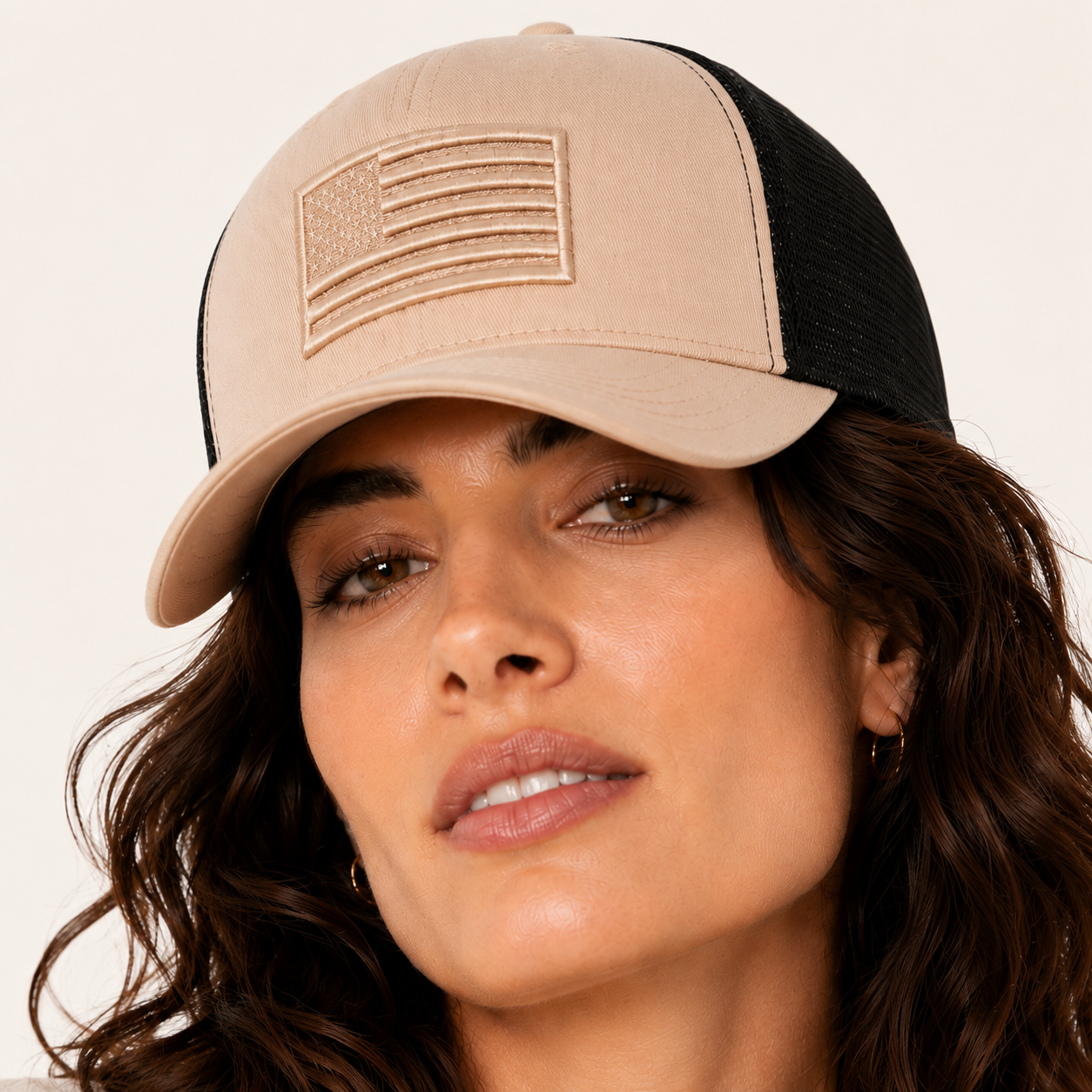 Tonal Flag Trucker Cap