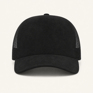 Red Suede Trucker Cap
