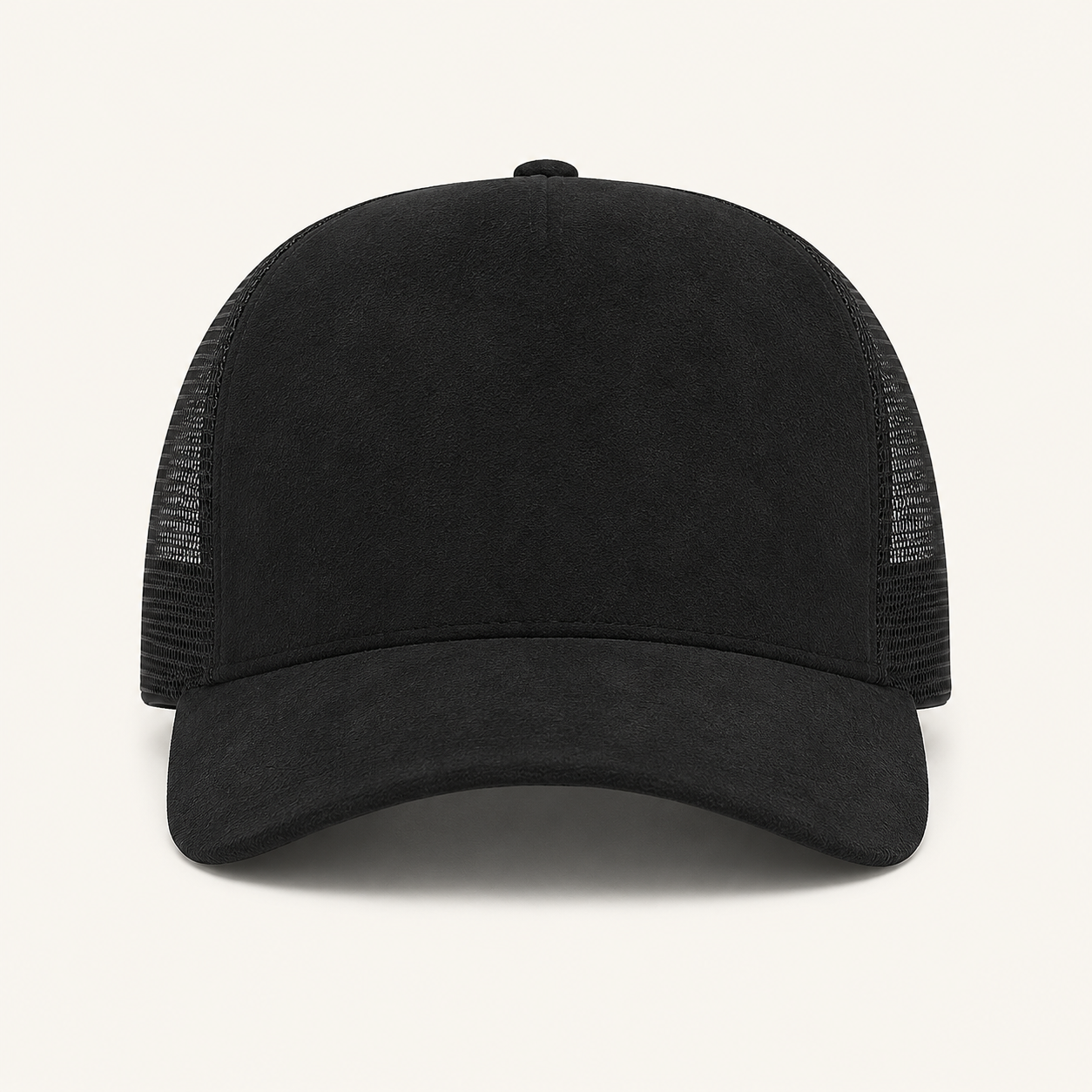 Red Suede Trucker Cap