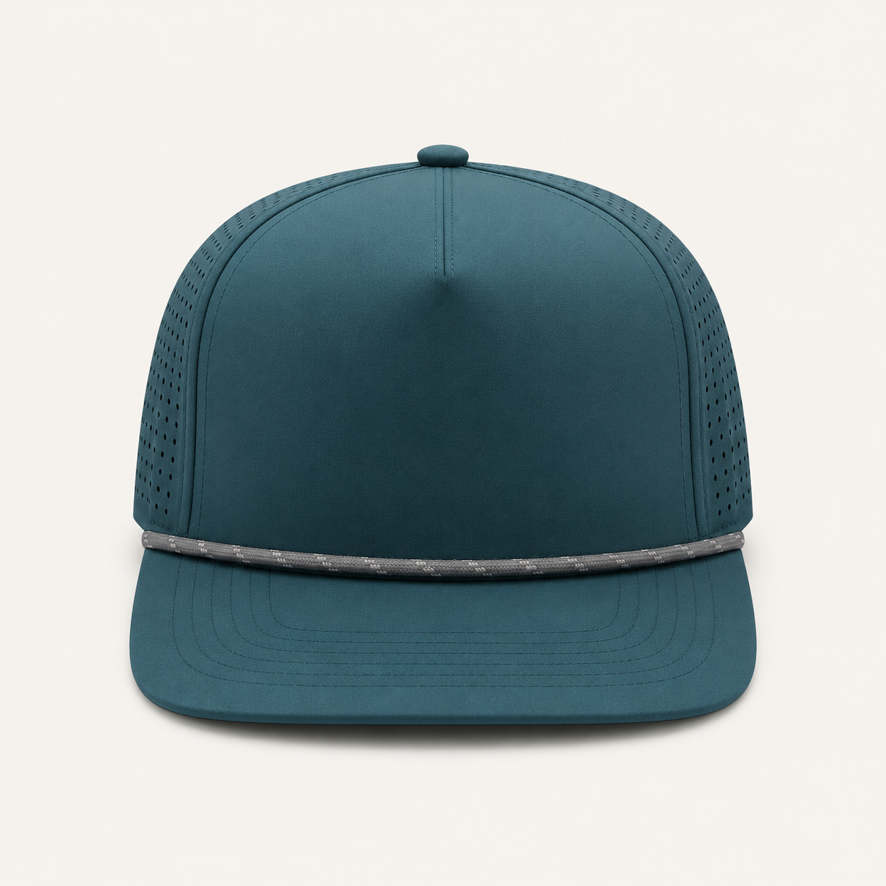 Olive Rope-Trim Performance Cap