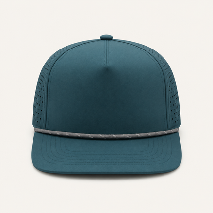 Olive Rope-Trim Performance Cap