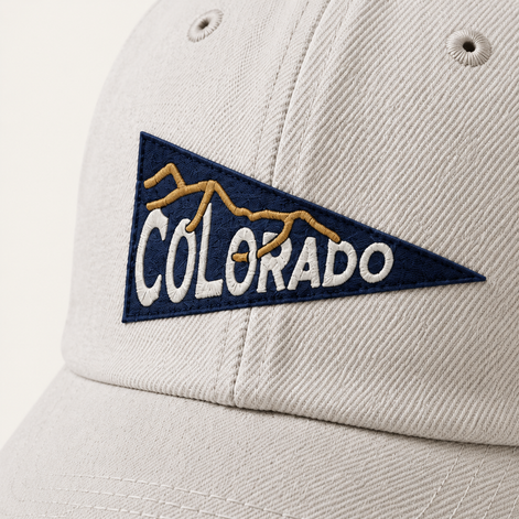 Vintage Colorado Pennant Baseball Caps